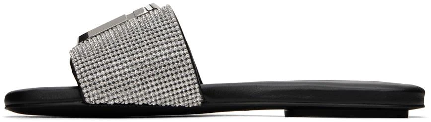 Marc Jacobs Black 'The Rhinestone J Marc' Sandals 3
