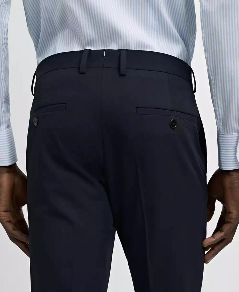 Mango Men's Stretch Fabric Super Slim-Fit Suit Pants 5