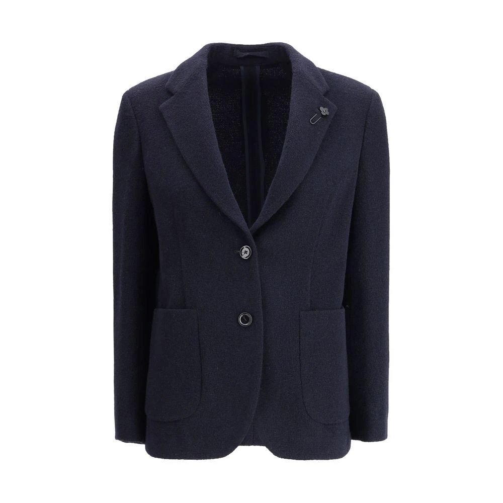 LARDINI Blue Wool Blazer 1