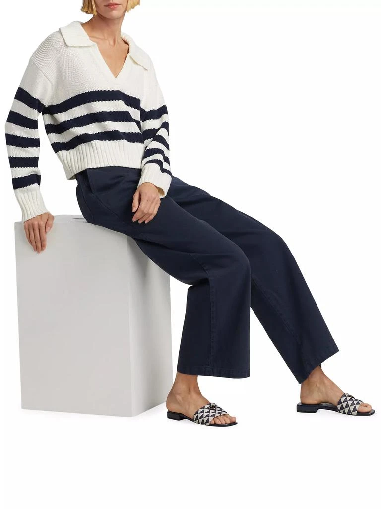 Splendid Parker Striped Cotton Polo Sweater 2