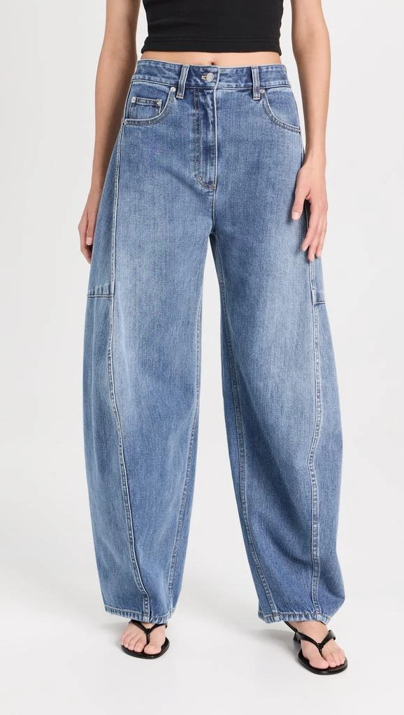 Tibi Classic Wash Denim Sid Jeans 8