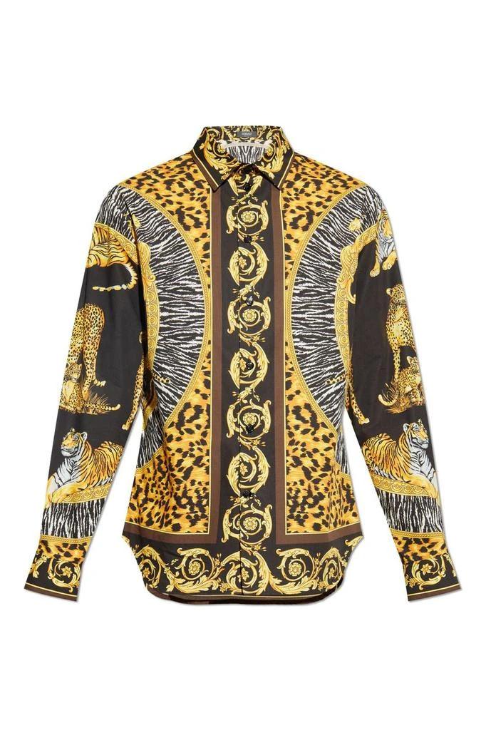 Versace Versace Pattern-Printed Long-Sleeved Shirt 1