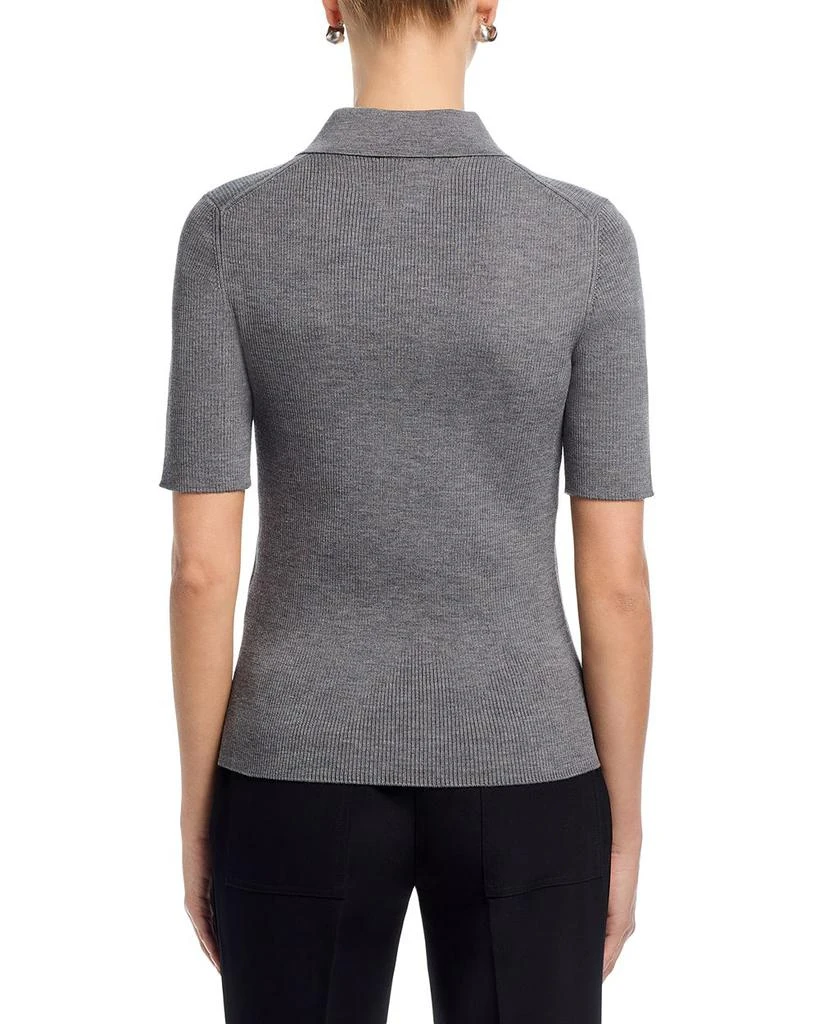 Jil Sander Wool Short Sleeve Polo T Shirt 3