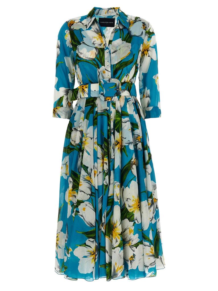 SAMANTHA SUNG Samantha Sung Aster Floral Dress