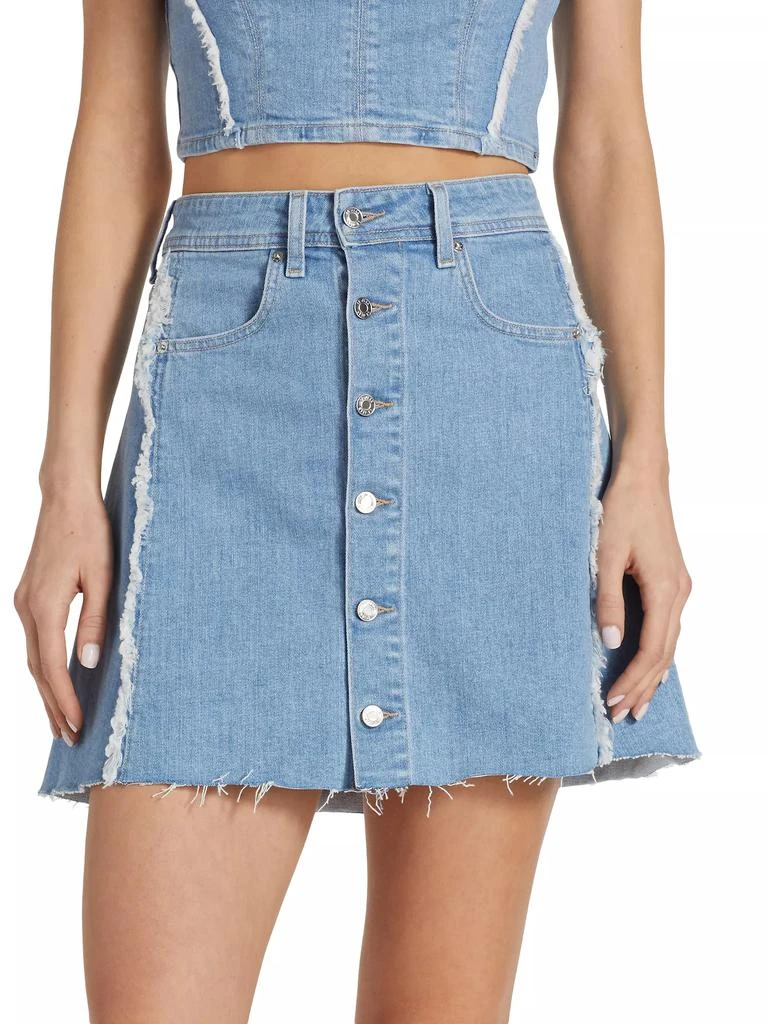 Le Jean Sierra Stretch Denim Miniskirt 3
