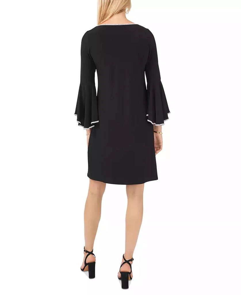 MSK Rhinestone-Trim Bell-Sleeve Dress 2