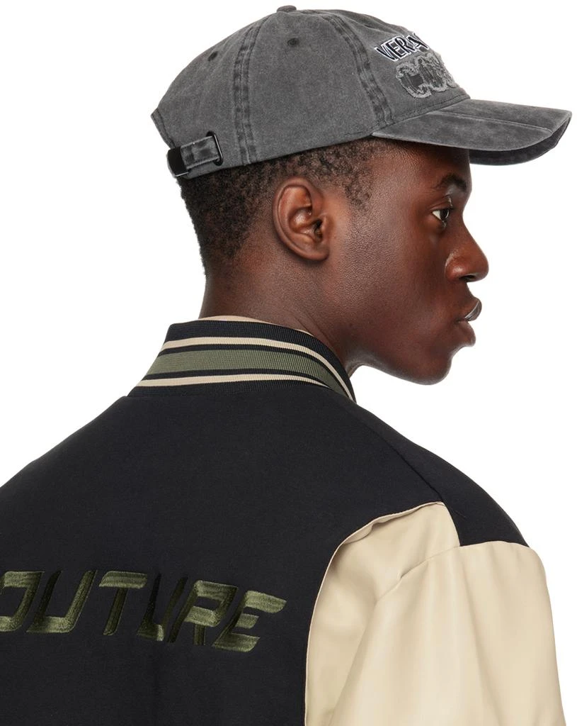Versace Black Logo Denim Baseball Cap 3