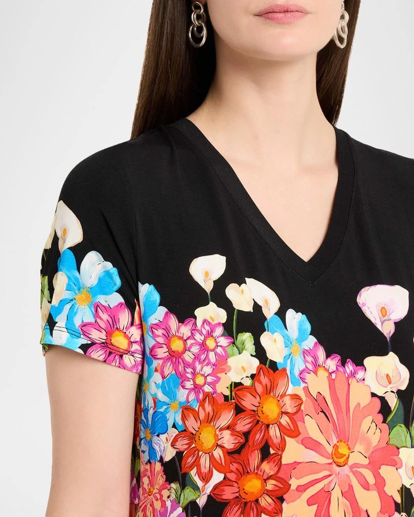 Johnny Was The Janie Floral-Print Favorite T-Shirt Midi Dress 5