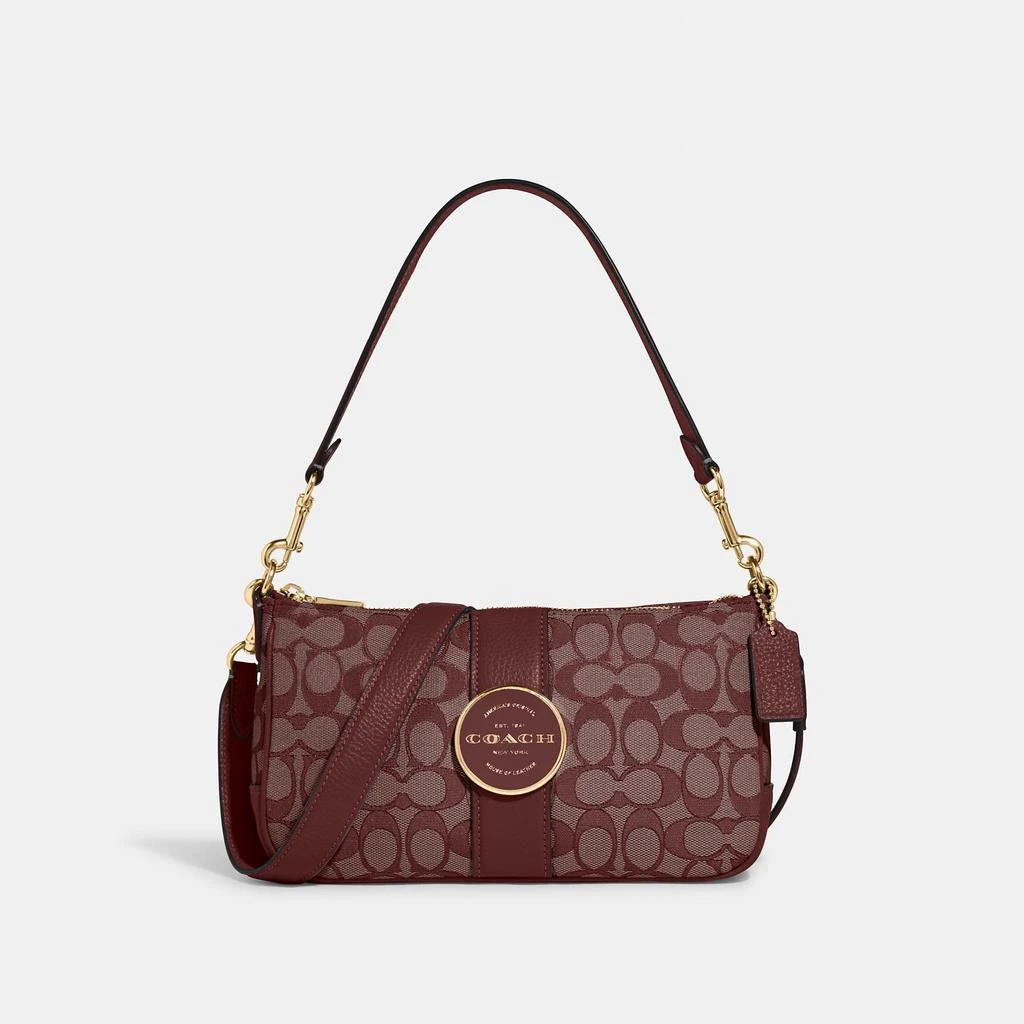 Coach Coach Outlet Lonnie Baguette In Signature Jacquard 8