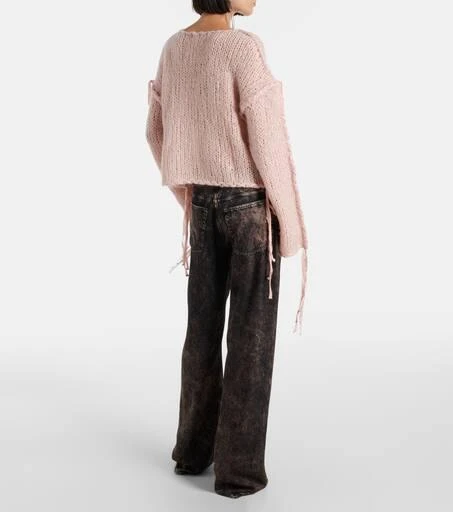 Acne Studios Cropped open knit sweater 3