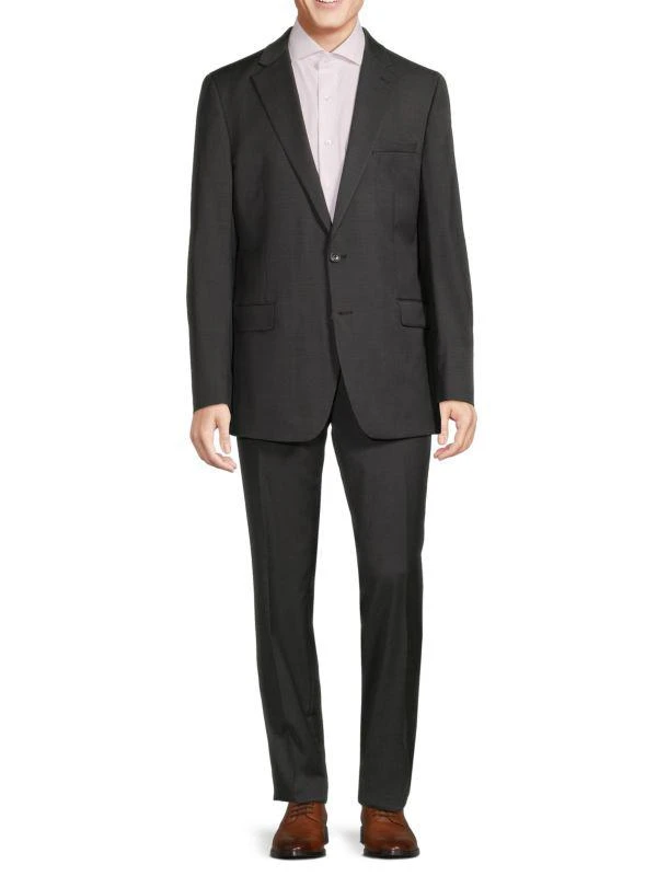 Original Penguin Solid Slim Fit Wool Blend Suit 1