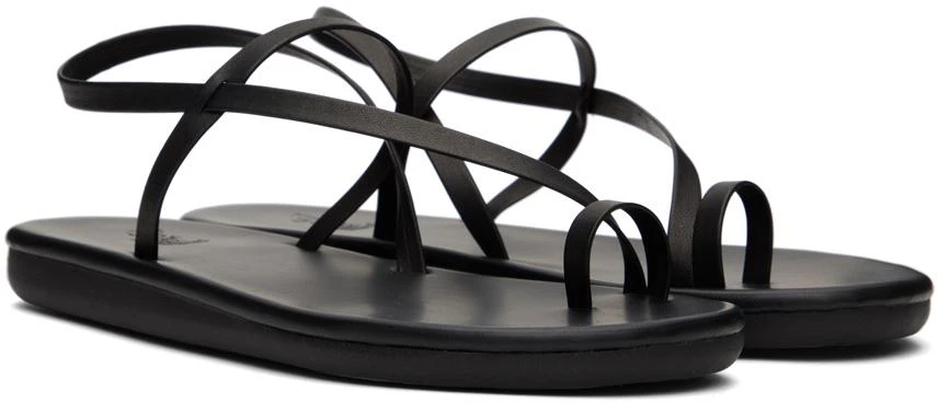 ANCIENT GREEK SANDALS Black Euterpe Sandals 4