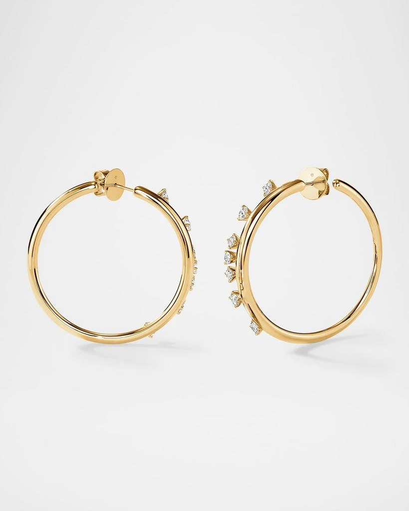 Hearts On Fire Barre Medium Floating Diamond Hoops 3