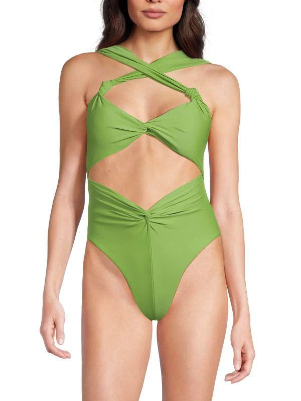 Andrea Iyamah Rora One-Piece Twisted Swimsuit 1