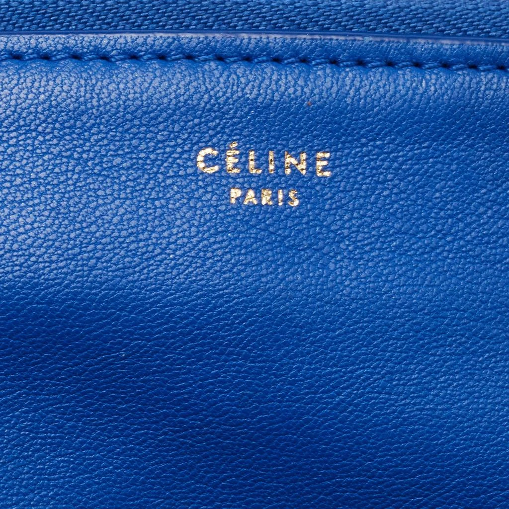 Celine Celine Blue Leather Large Trio Zip Crossbody Bag 7