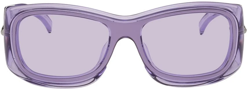 Givenchy Purple Rectangular Sunglasses 1