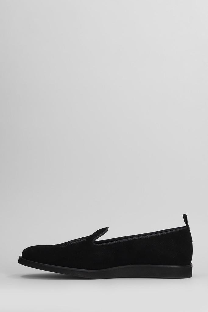 Needles Needles Motif Embroidered Loafers