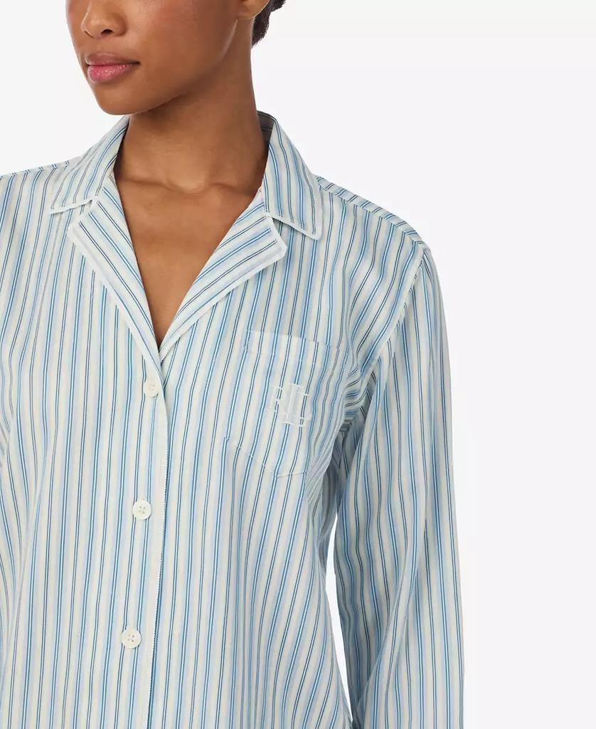 Ralph Lauren Women's 2-Piece Striped Pajama Top and Pant Set