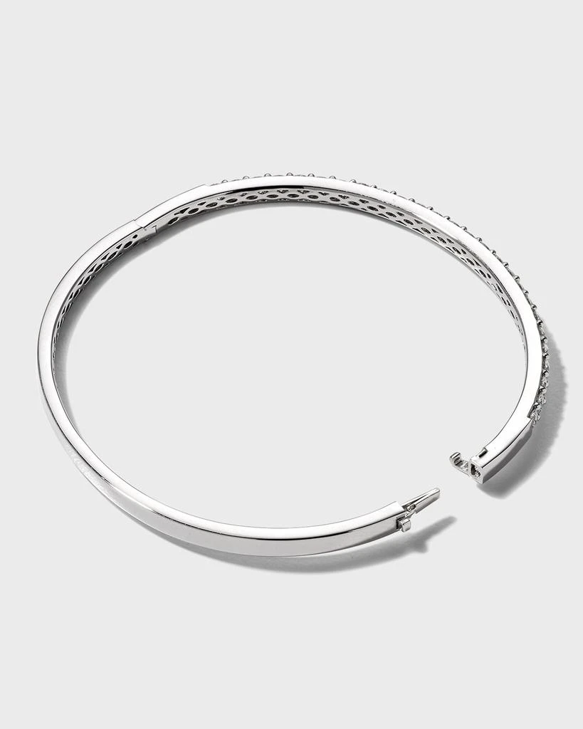 Memoire 18k White Gold Diamond Fashion Bangle, 1.97tcw 4