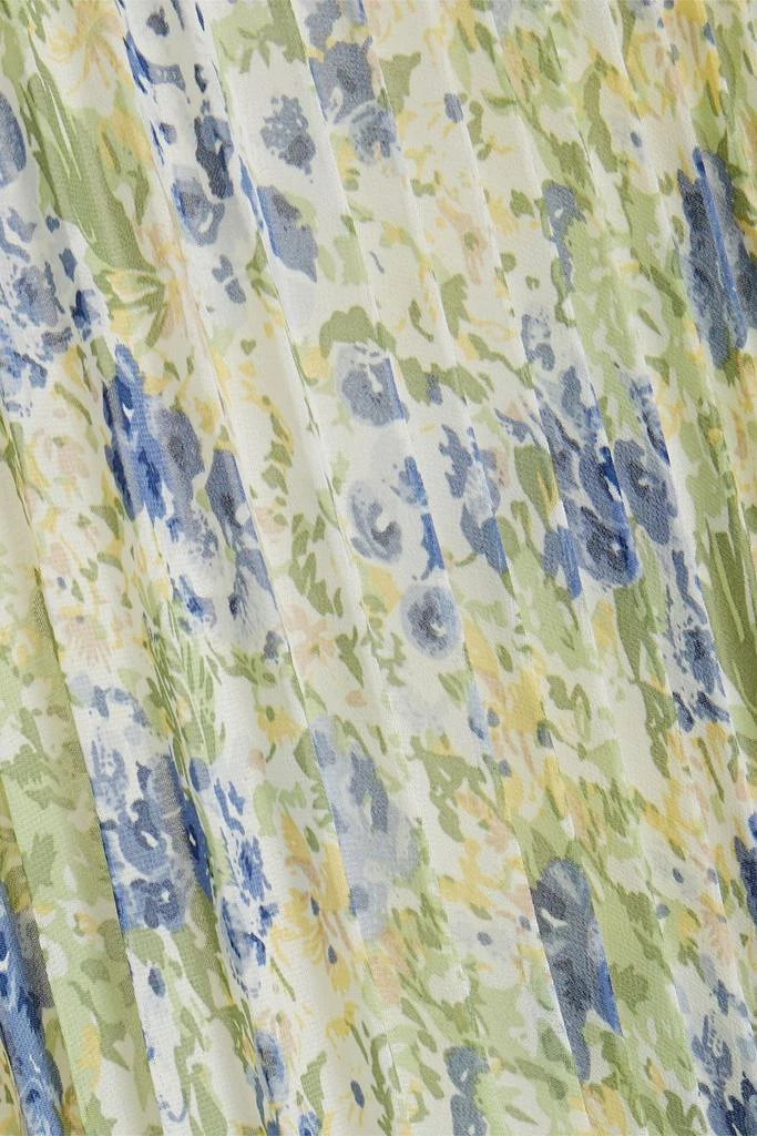 MIKAEL AGHAL Floral-print plissé-chiffon dress 4