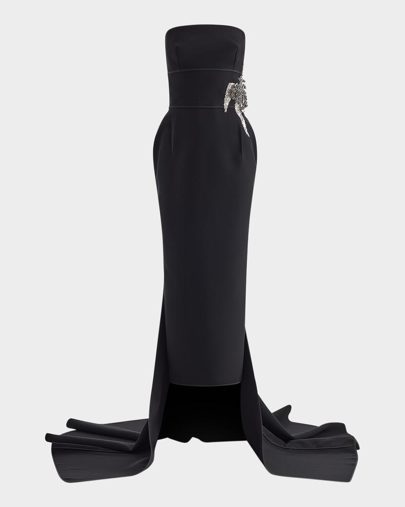 Maticevski Residence Strapless Embellished Gown