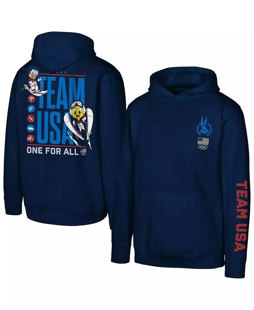 Outerstuff Big Boys and Girls Navy Team USA x Looney Tunes One for All Sport Hoodie