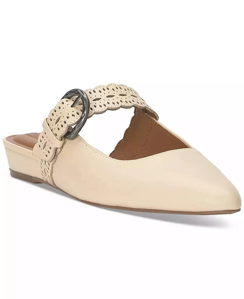 Lucky Brand Women's Nicona Eyelet Buckle Mule Flats 1