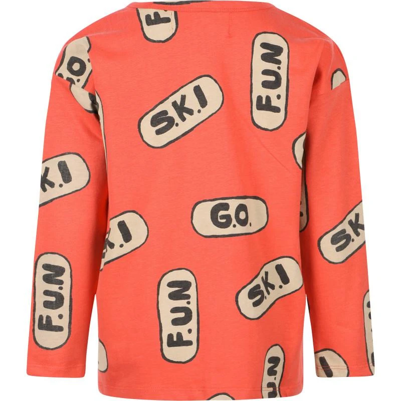 Nadadelazos Go ski fun long sleeved t shirt in orange 2