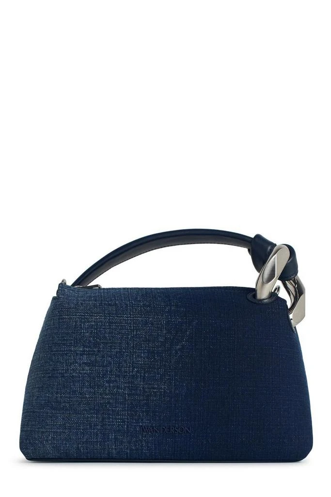 JW Anderson JW Anderson Corner Acid Wash Denim Zipped Crossbody Bag 1