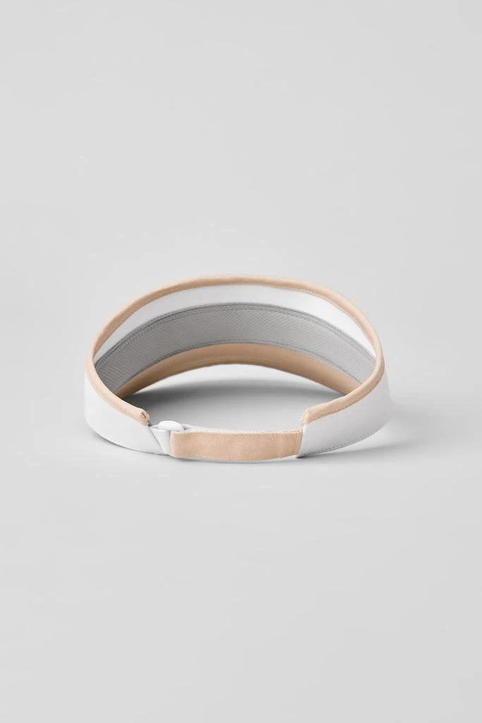Alo Colorblock Visor - Macadamia/White 4