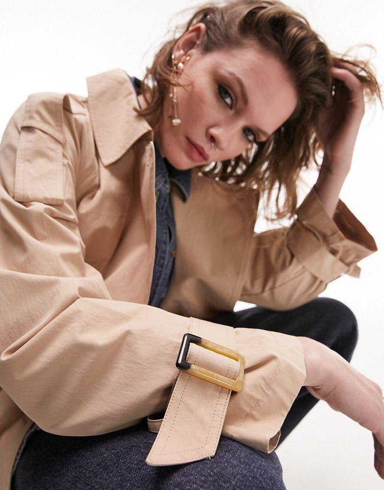 Topshop Topshop ultimate trench coat in camel