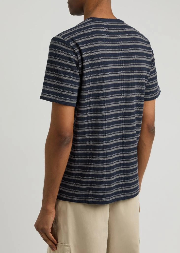 Oliver Spencer Oli's striped waffle-knit T-shirt 3