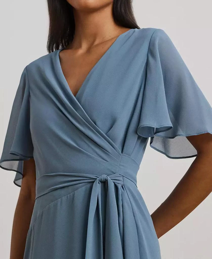 Ralph Lauren Women's Belted Georgette Dress 3
