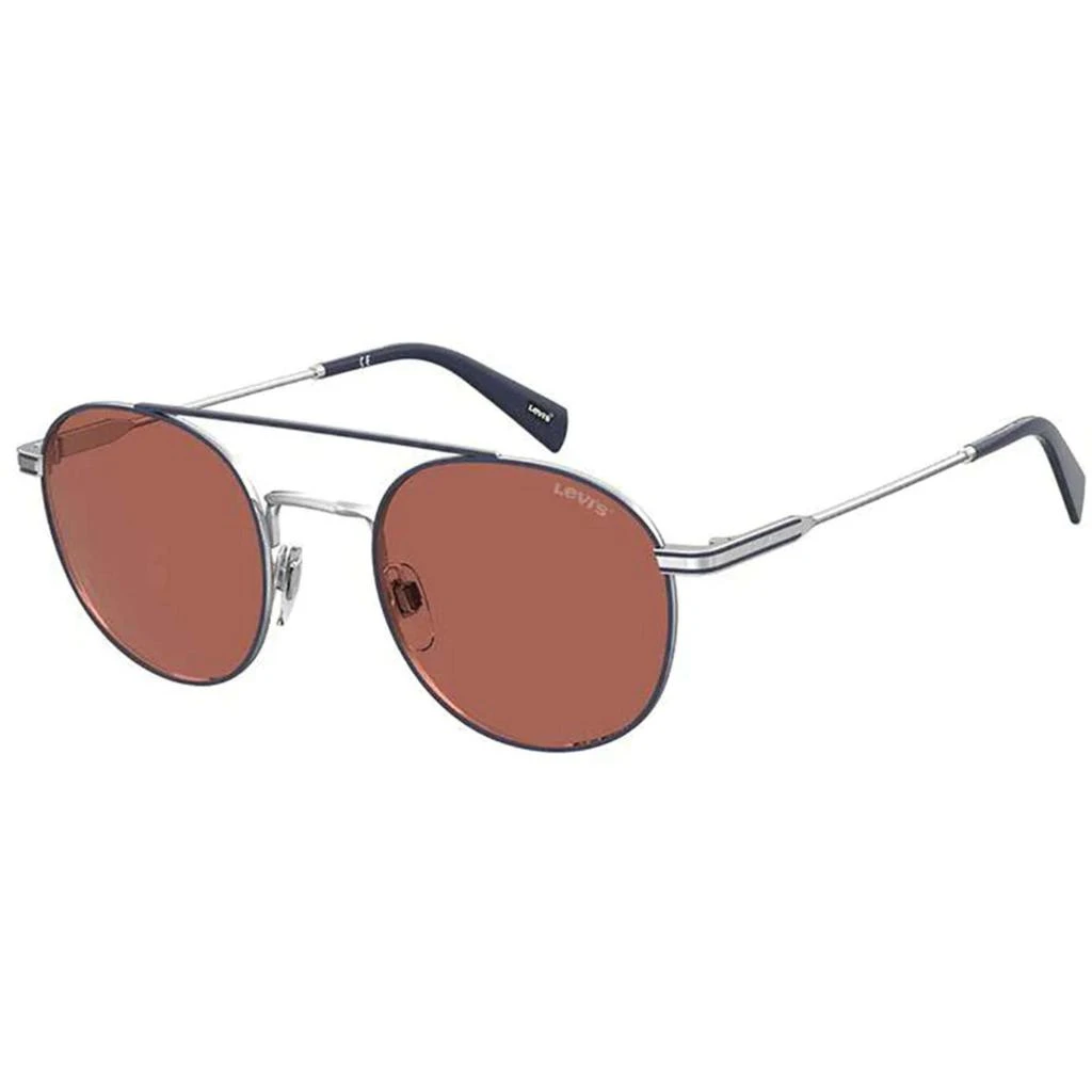 Levi's Levi's Unisex Sunglasses - Palladium Plastic Pilot Frame Pink Lens | LV 1013/S 10 1