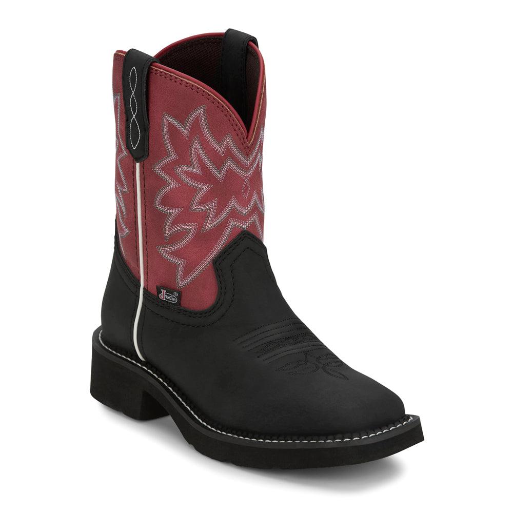Justin Boots Sunny Wide Square Toe Cowboy Boots