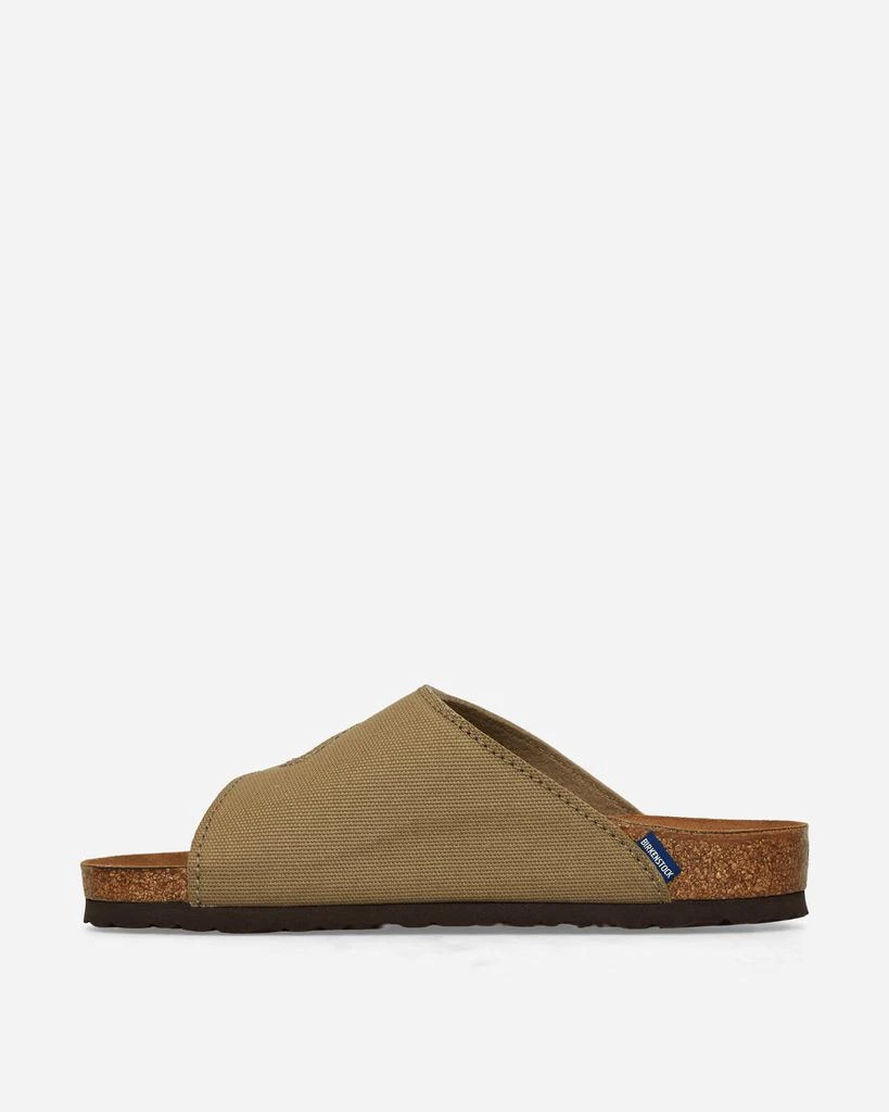 Birkenstock Zürich Suede Canvas Sandals Faded Khaki 3