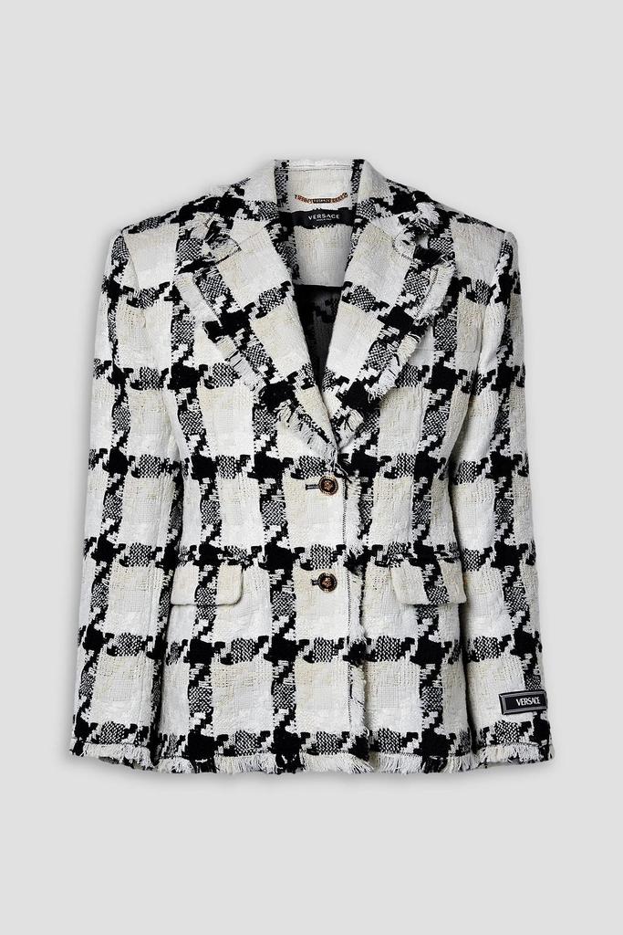 ジャケット VERSACE EMBROIDERED TWEED BLAZER Versace - Embellished tweed jacket Versace