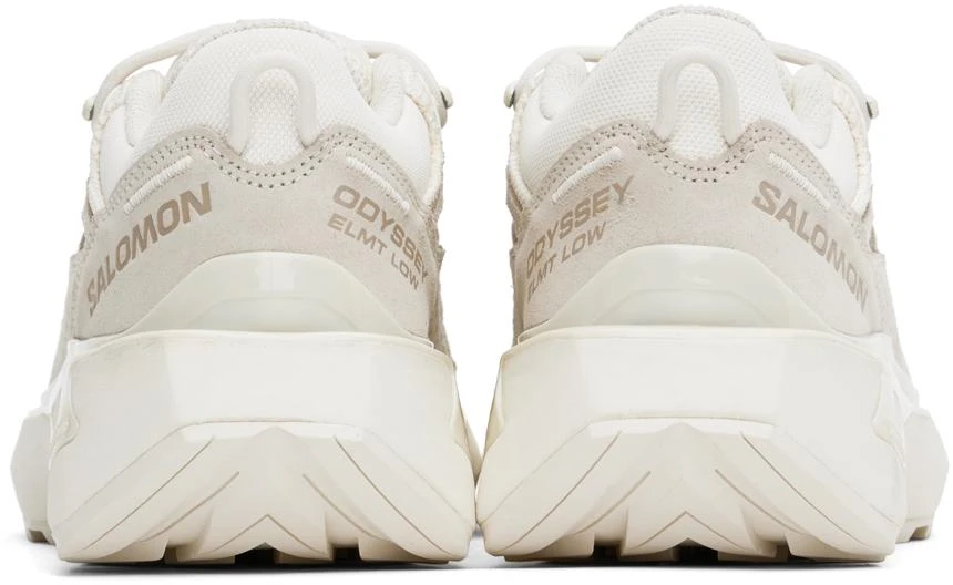 Salomon Off-White & Beige Odyssey ELMT Low Sneakers 2