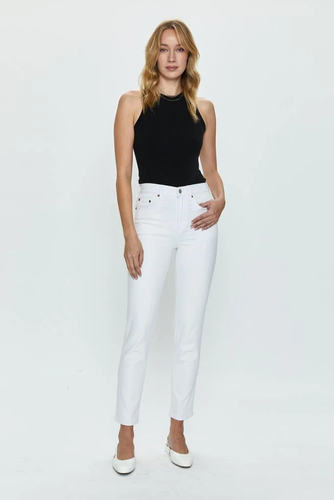 Pistola Denim Madi High Rise Slim - White 1