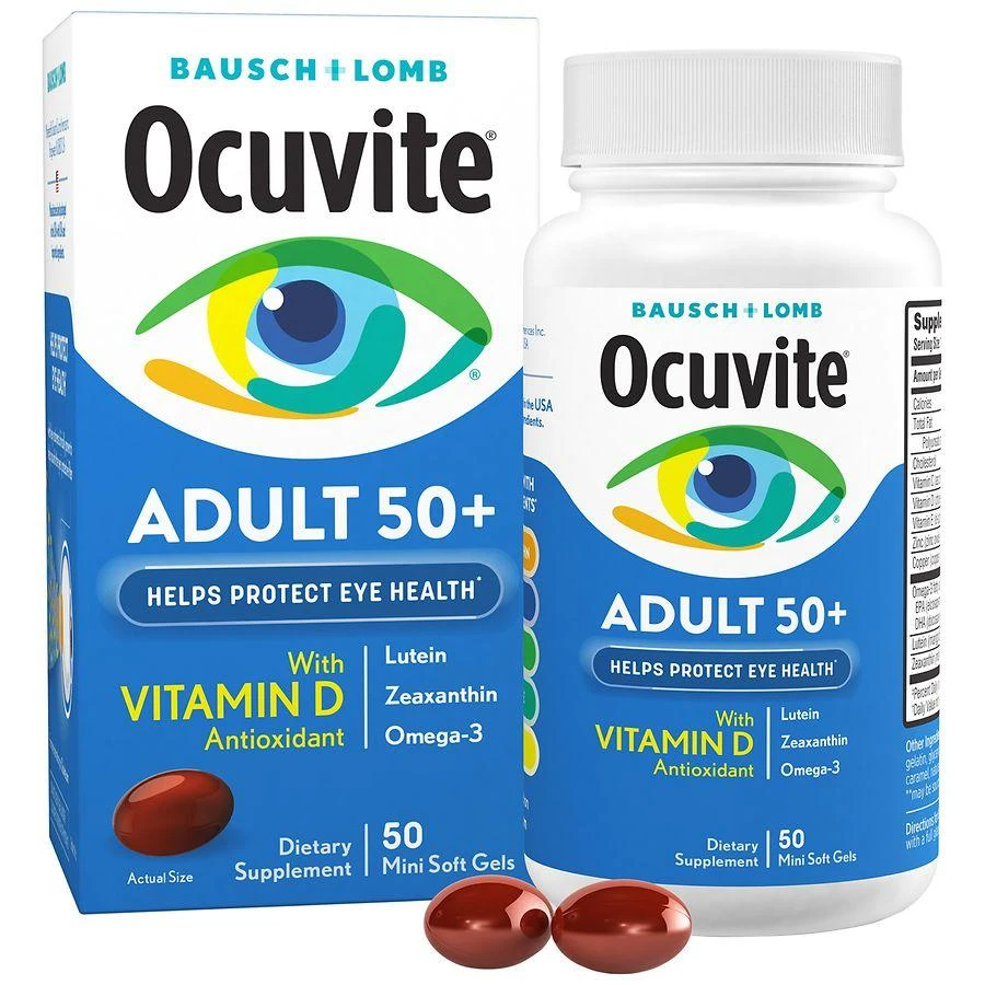 Ocuvite Adult 50+, Mini Soft Gel Supplements 1
