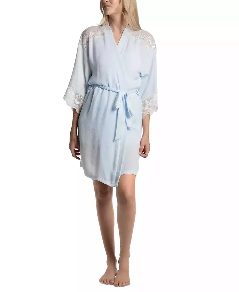 Linea Donatella Women's Luxe Satin Bridal Robe