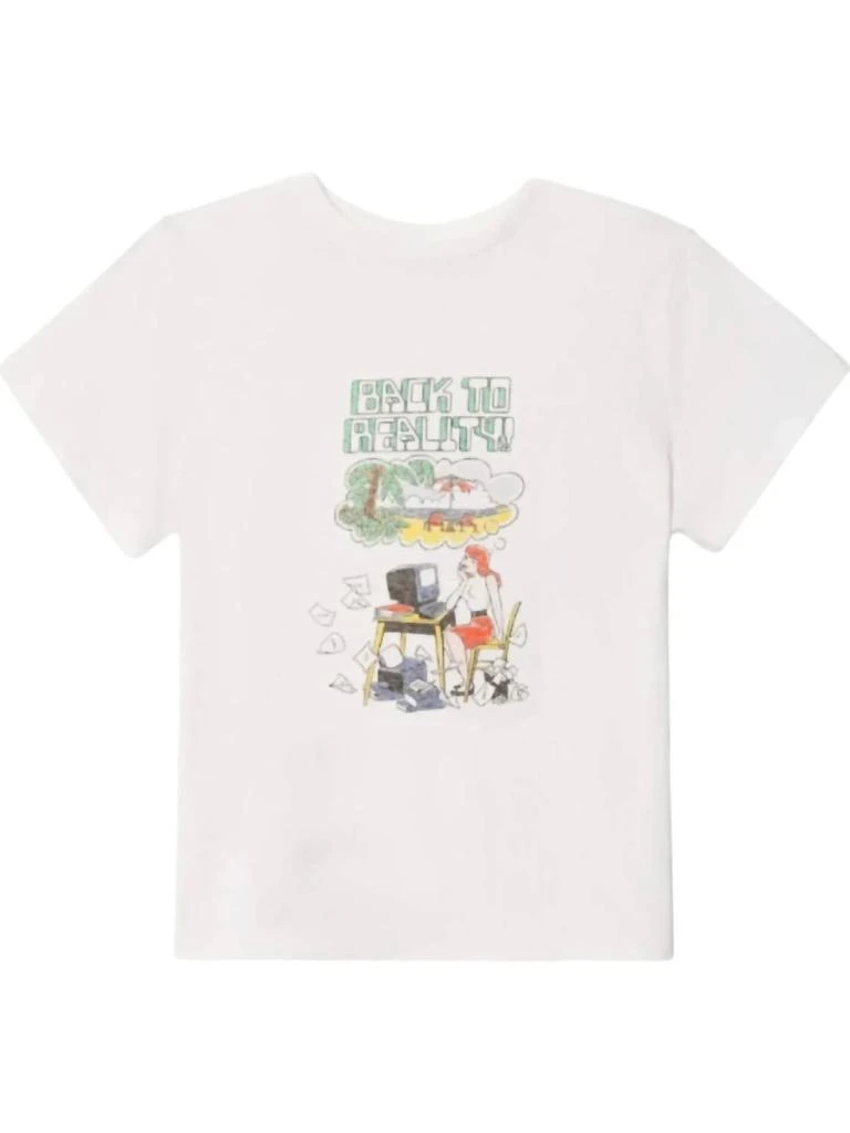 REDONE Back To Reality Tee In White 3