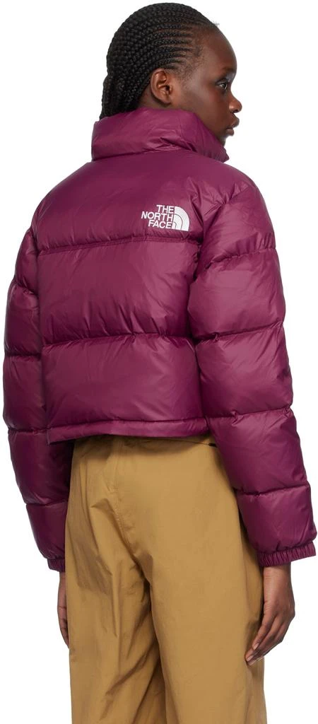 The North Face Purple Nuptse Short Down Jacket 3