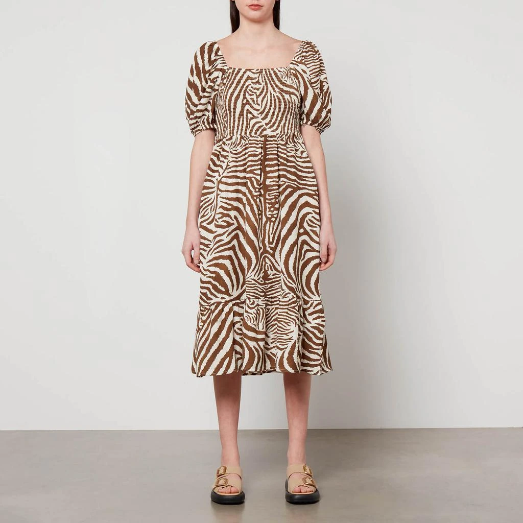 Barbour Barbour X House of Hackney Martello Zebra-Print Lyocell Dress 1