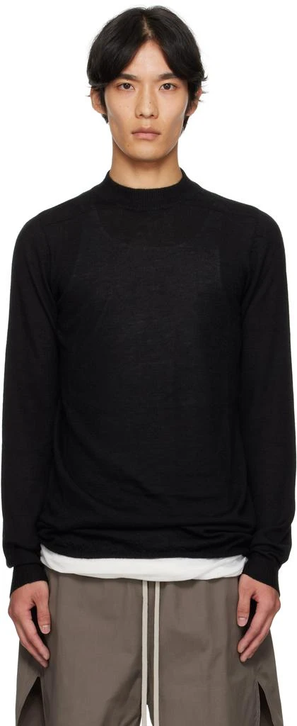 Rick Owens Black Concordians Level Lupetto Sweater 1