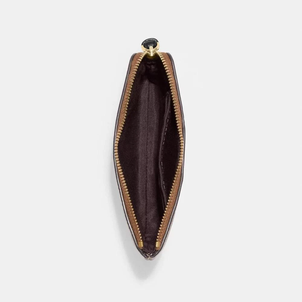 Coach Corner Zip Wristlet In Signature Canvas 2