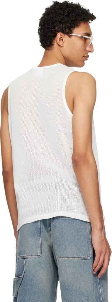 Courrèges White Printed Mesh Tank Top 3