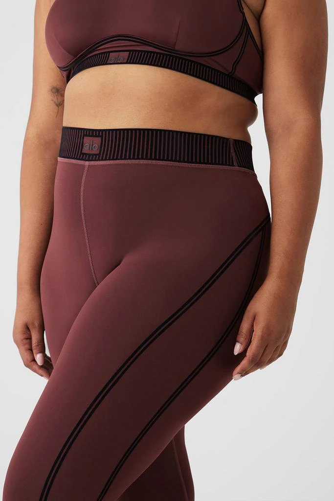 Alo Airlift High-Waist 7/8 Line Up Legging - Cherry Cola 8