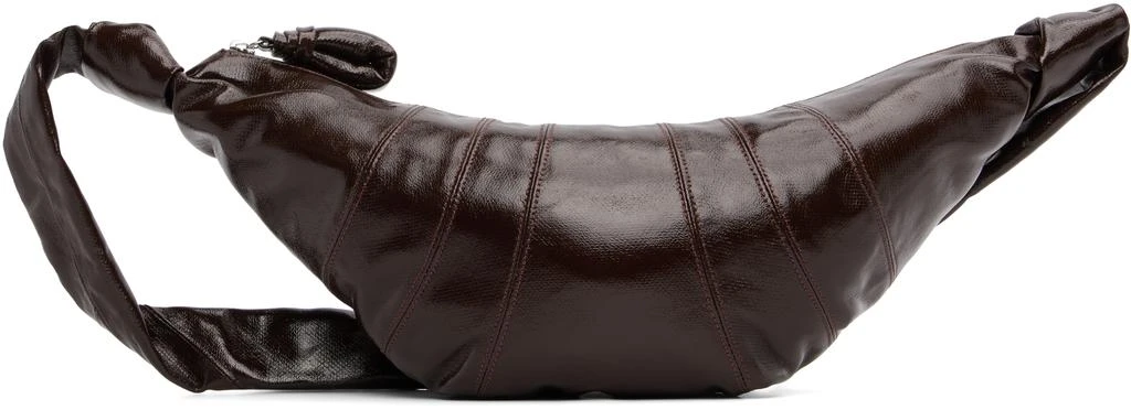 Lemaire Burgundy Medium Croissant Bag 1