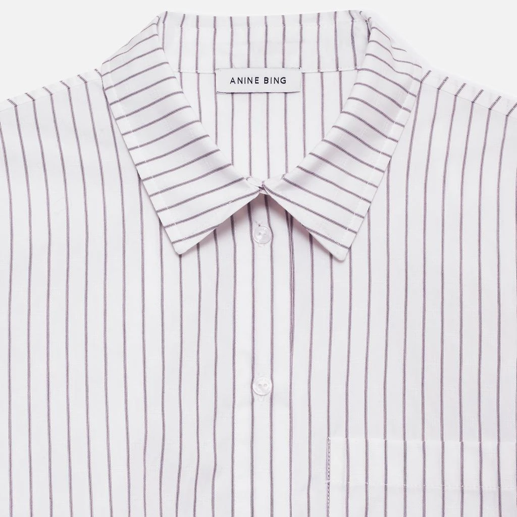 ANINE BING Braxton Crepe Shirt 2